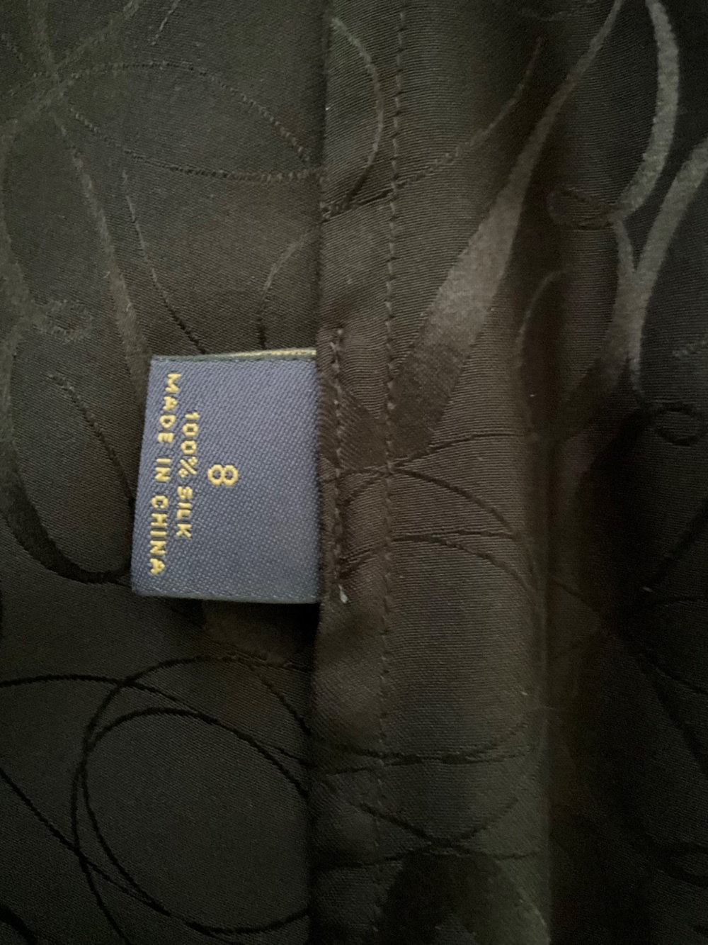 NWT Brooks Brothers Silk Blouse Black Medium - Picture 3 of 3